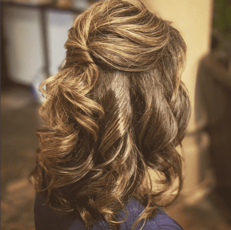 Half-Up Bouffant Style