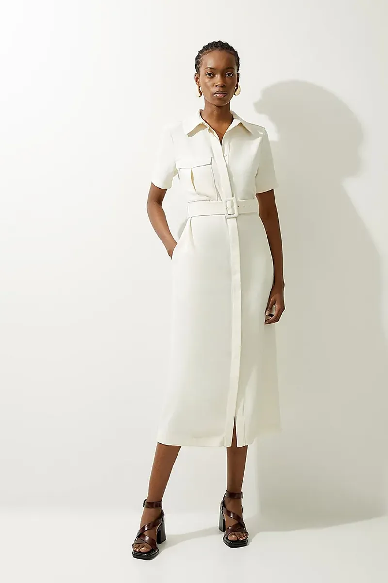 The Midi Shirt Dress