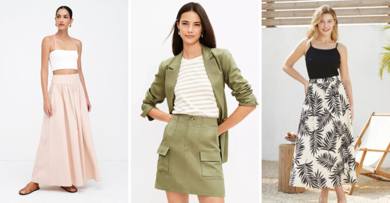 These 16 Linen-Blend Skirts To Keep Cool While On Vacation This Summer