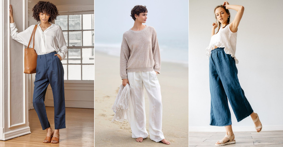 These 16 Luxe-Looking Linen Pants Feel Like Pajamas