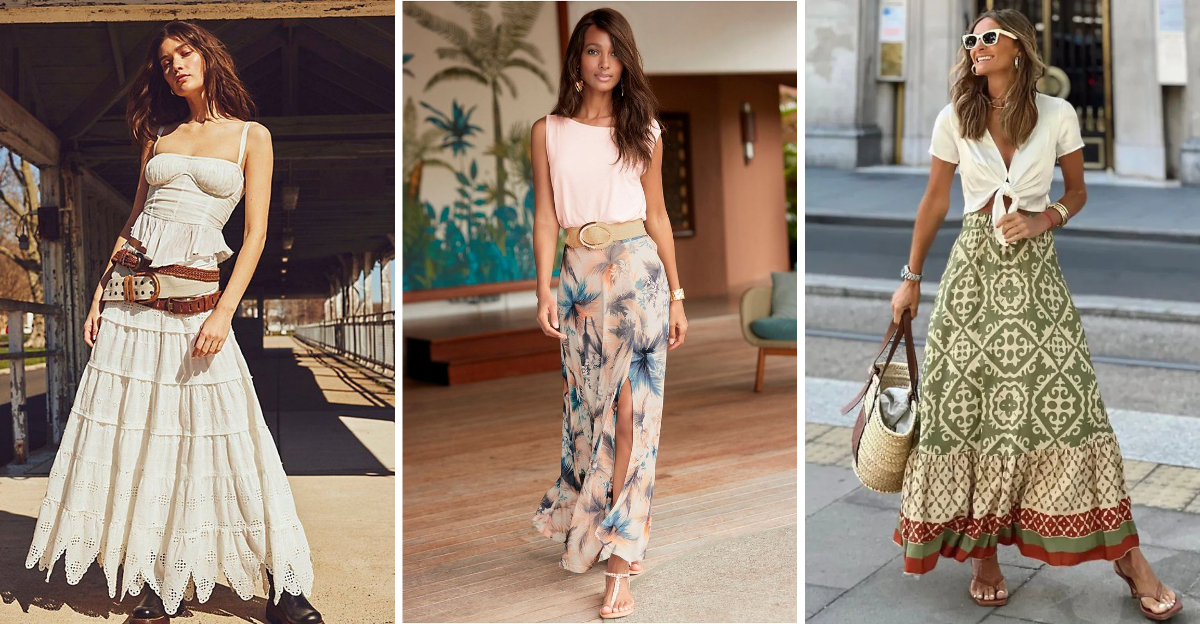These 18 Breathable Linen Maxi Skirts Are Just What You Need This Summer