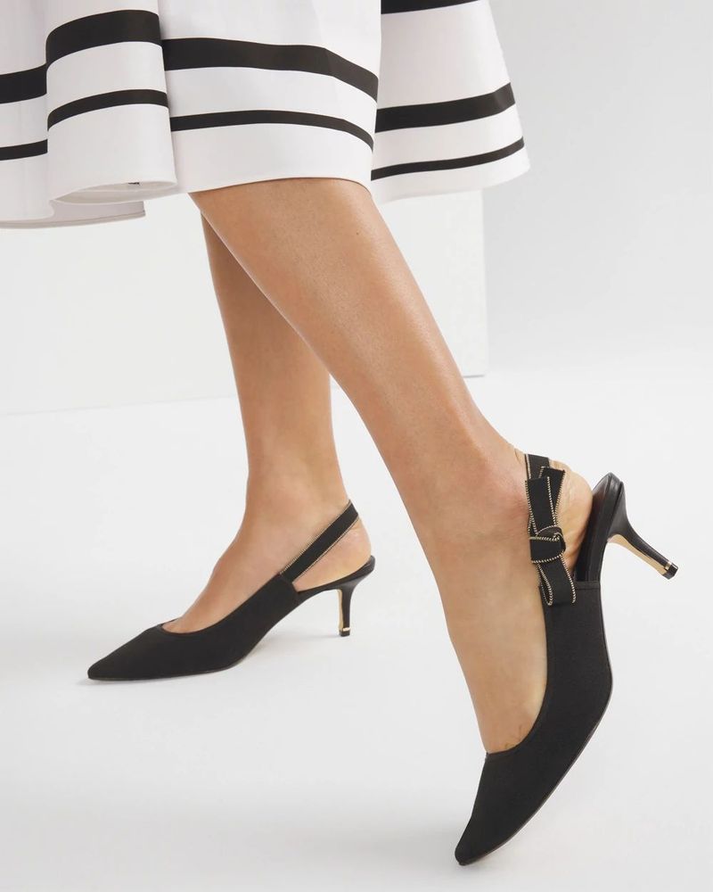 Kitten Heel Slingbacks