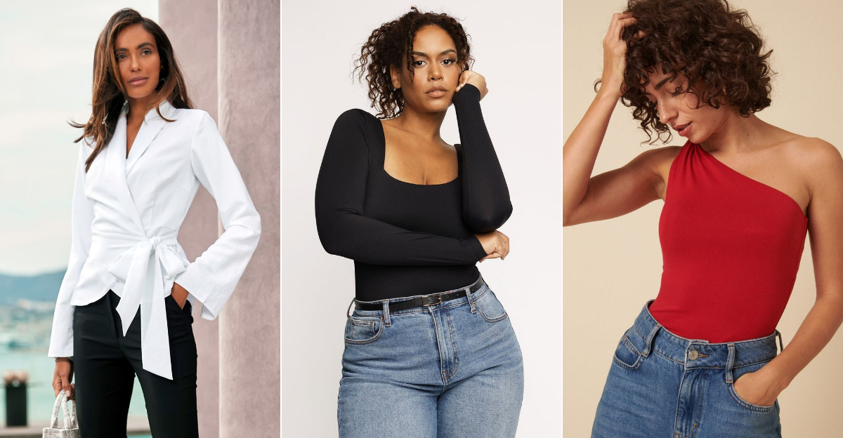 These 19 Stylish Blouses, Tanks And Tees Make Baggy Jeans Look So Polished