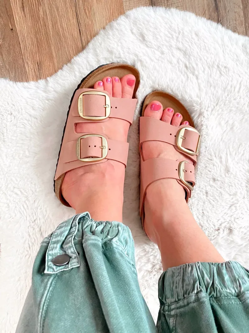 Oversized Buckle Sandals