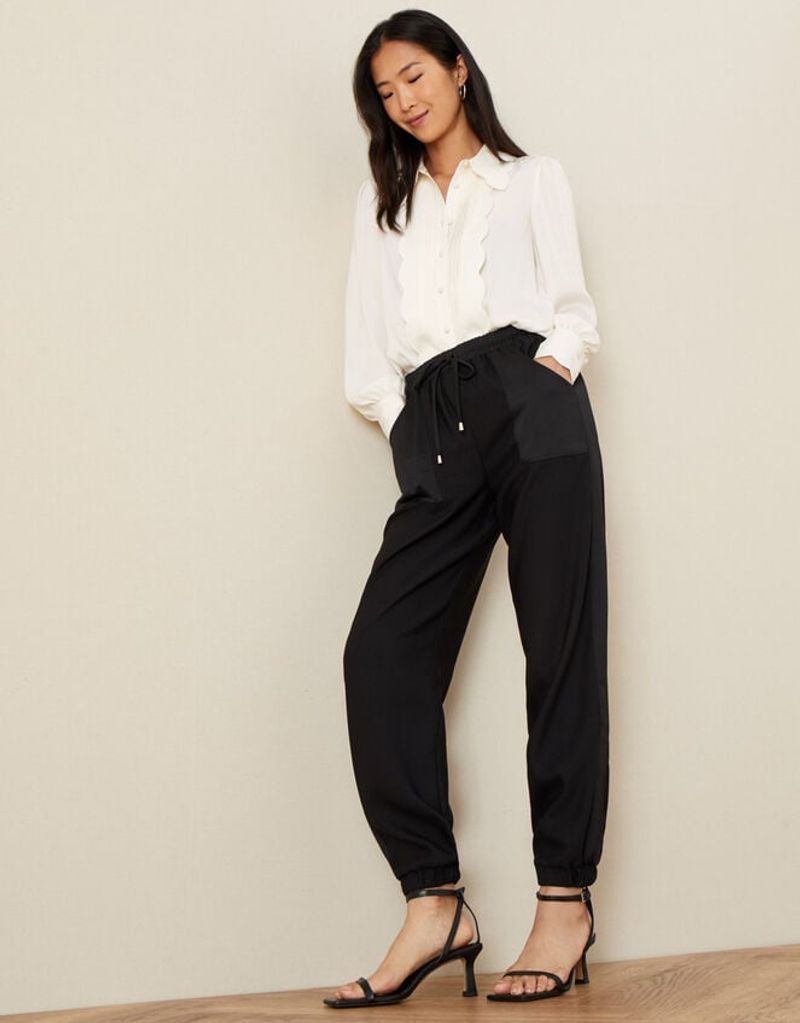 Cuffed Satin Joggers
