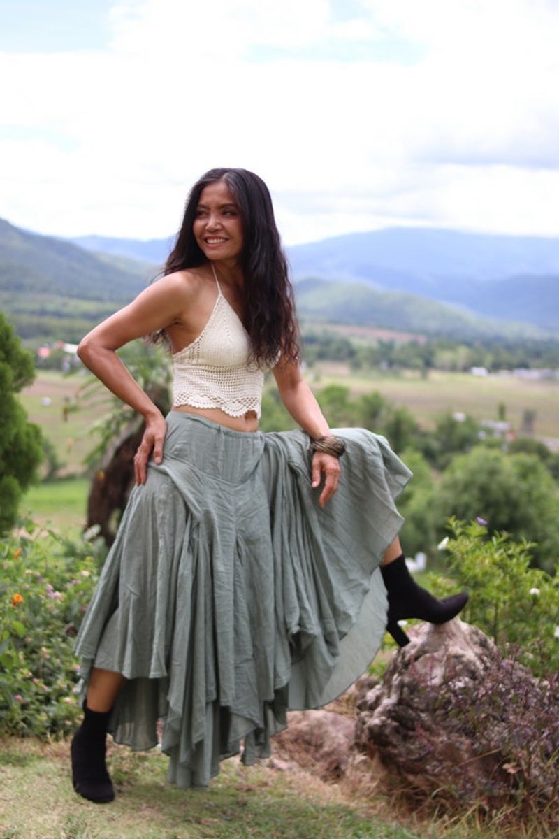 Asymmetrical Handkerchief Skirt