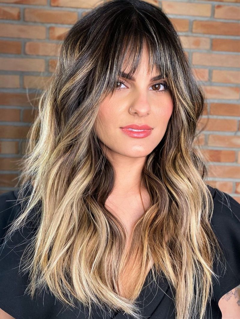 Long Layers with Wispy Bangs