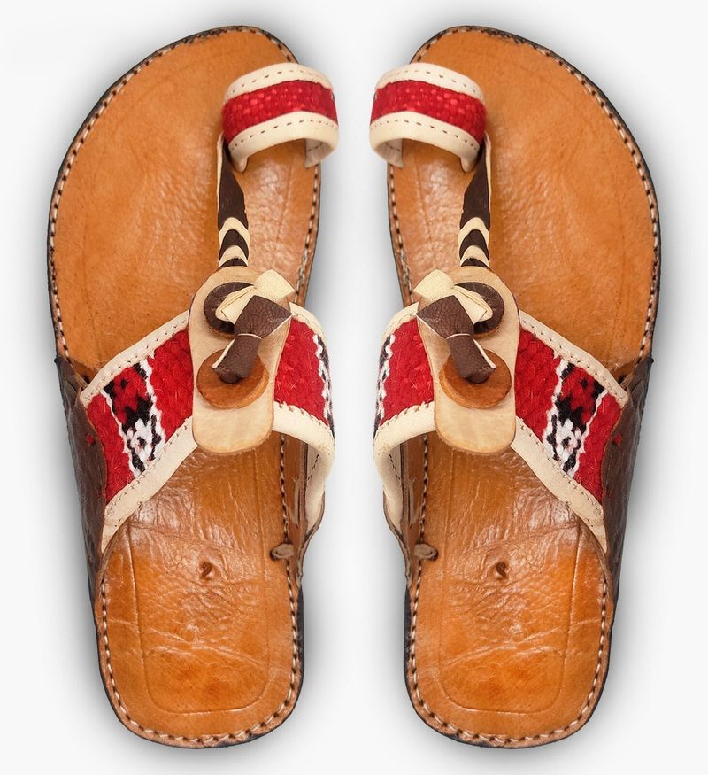 Hand-Painted Leather Thongs