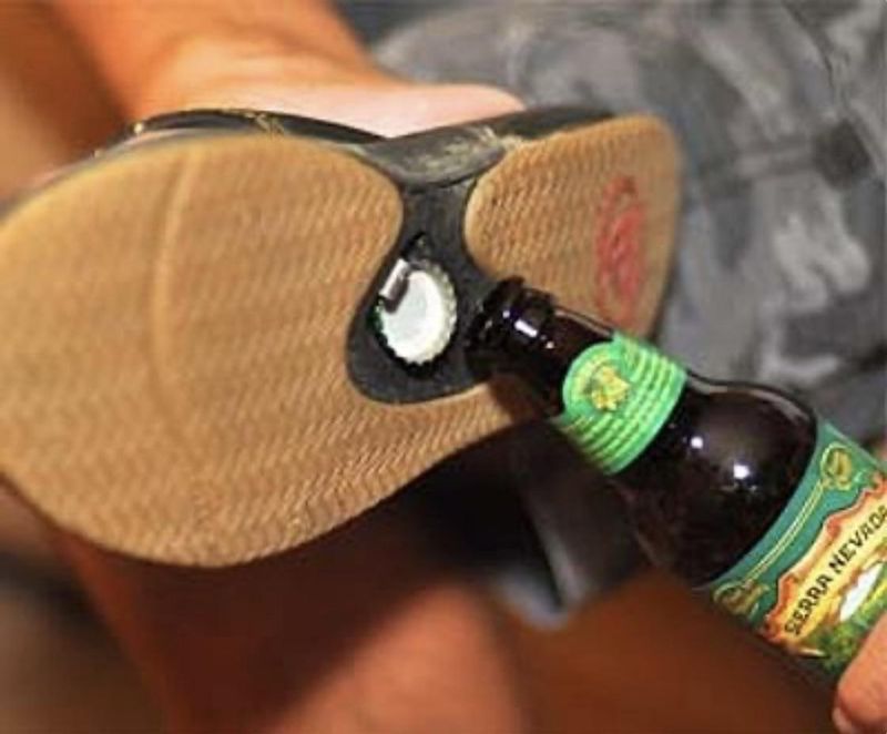 Dated: Flip-Flops With Built-In Bottle Openers