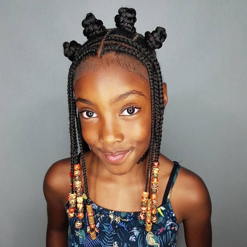 Braided Bantu Knots