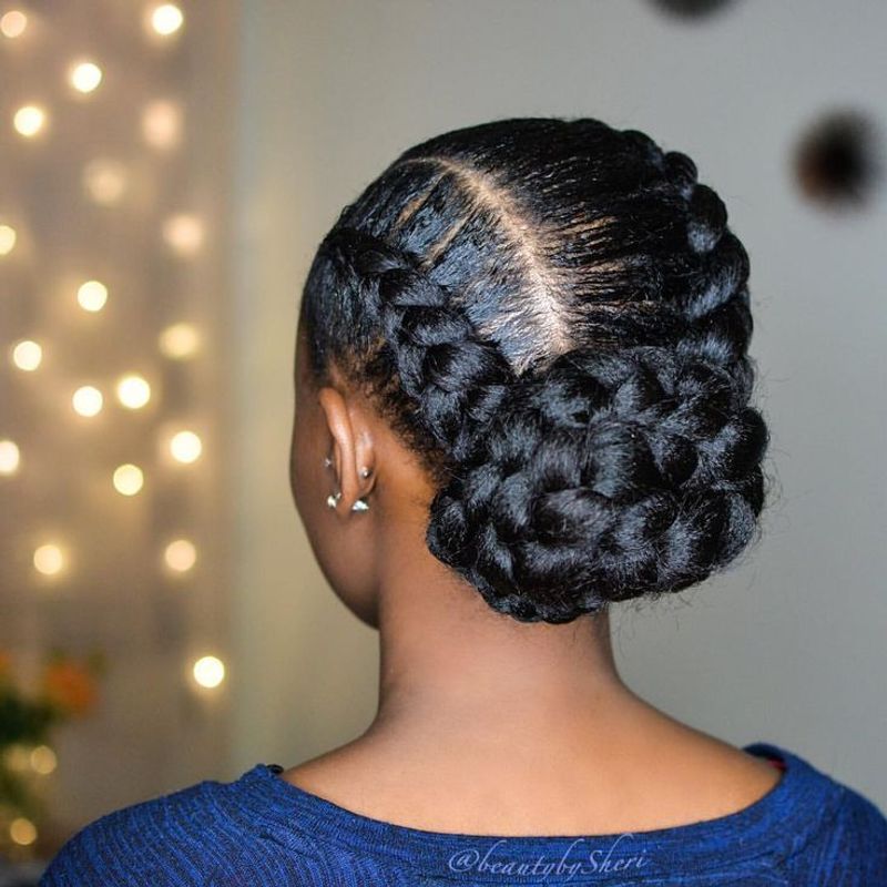 Goddess Braids Updo