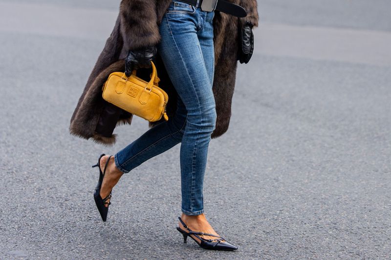 Try Instead: Split-Hem Jeans with Pointed Mules