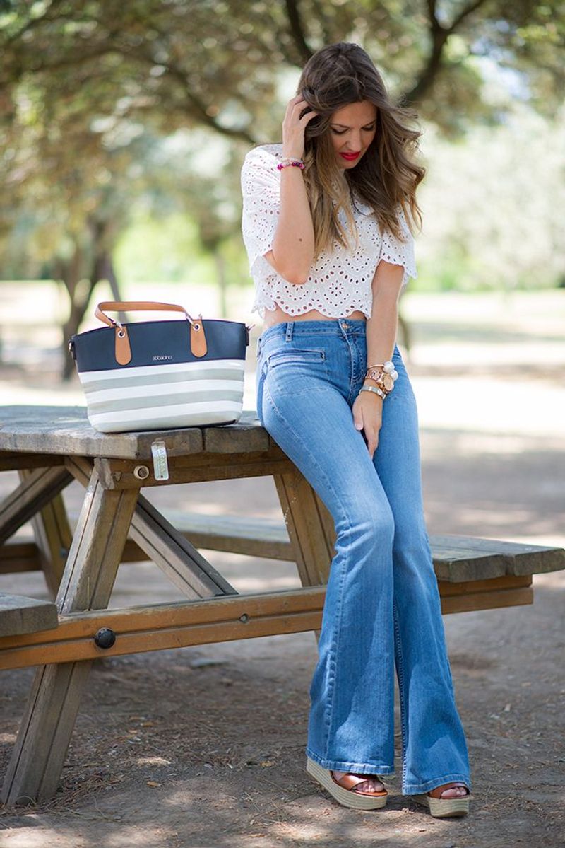 Try Instead: Espadrille Wedges with High-Waisted Flares