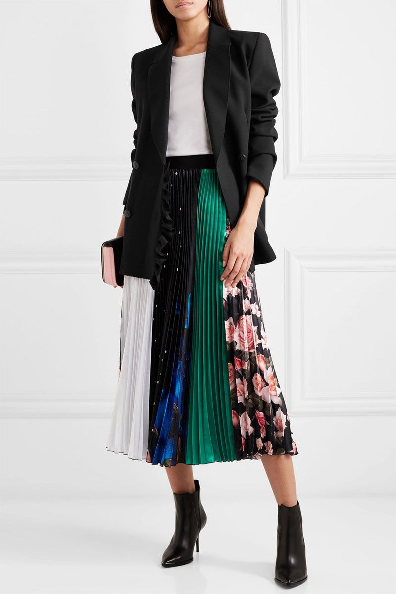 Structured Jackets with A-Line Skirts