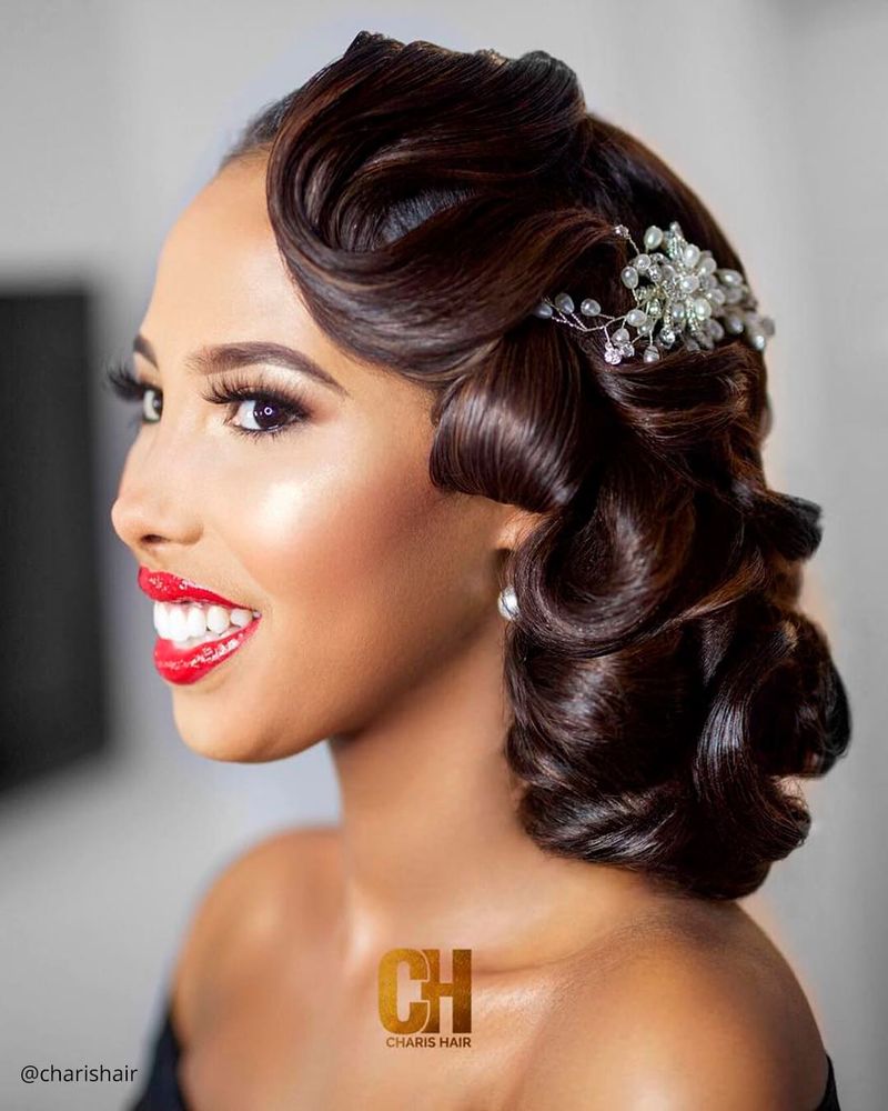 Sleek Side-Swept Chignon