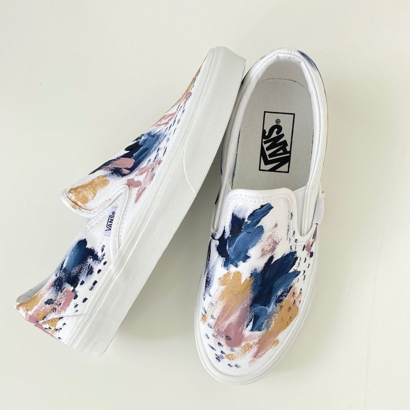 Hand-Painted Canvas Sneakers