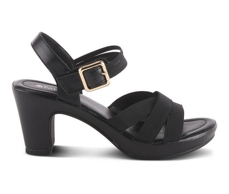 Elasticized Cross-Strap Sandals