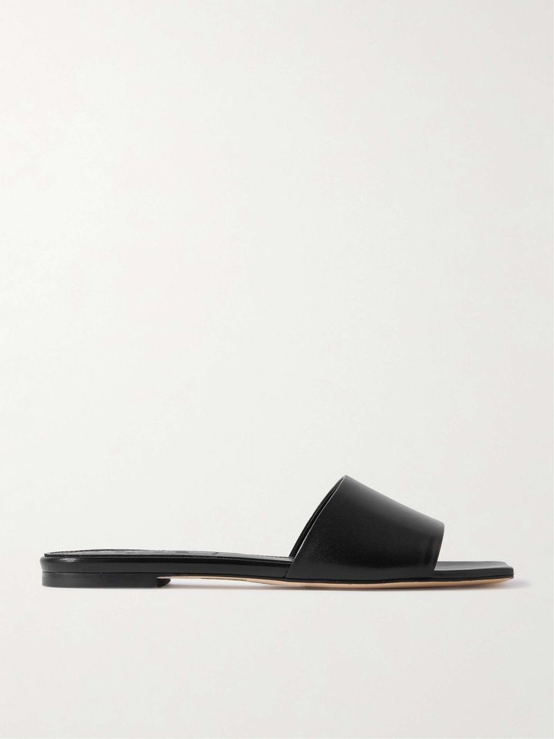 Minimalist Leather Slides