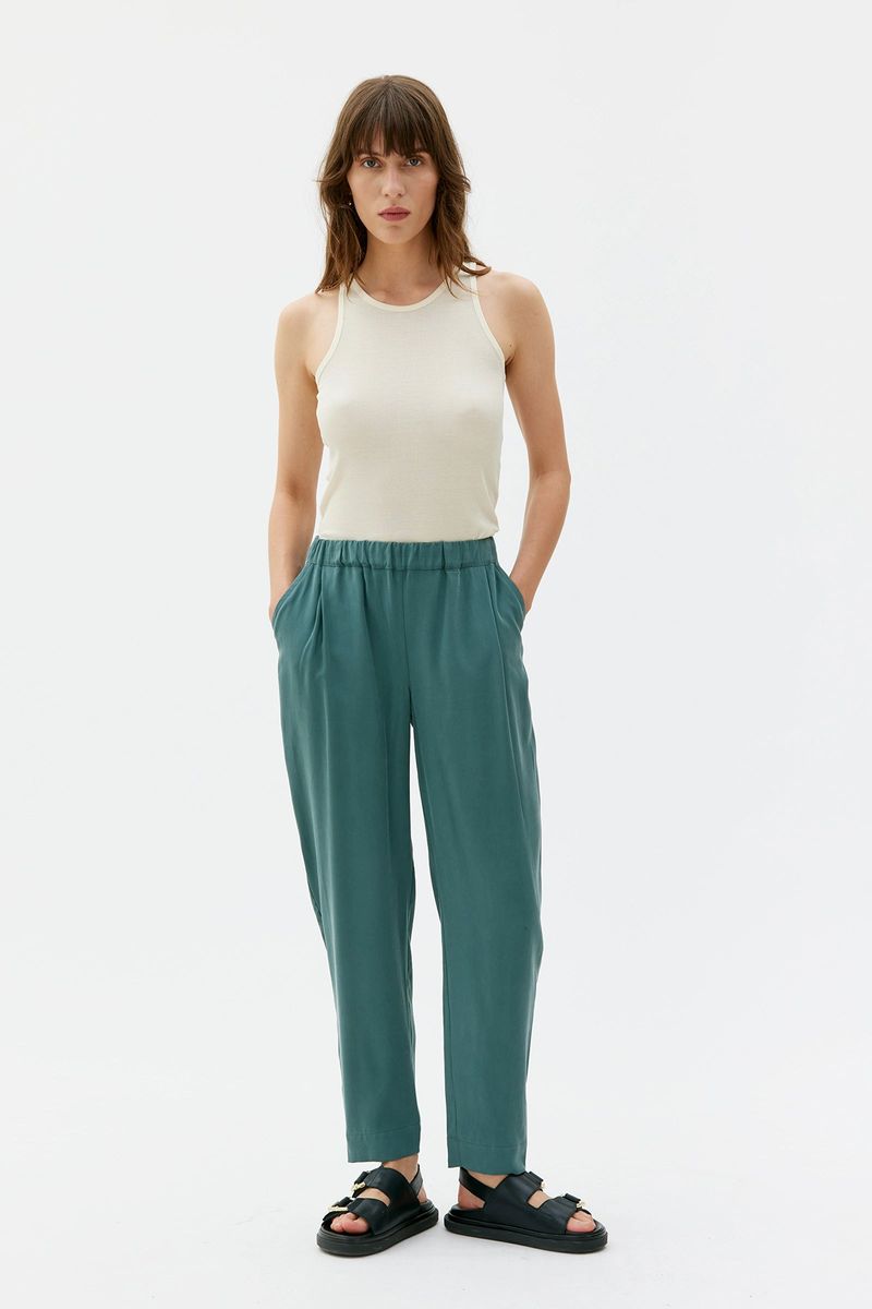 Tencel Lyocell Tapered Trousers