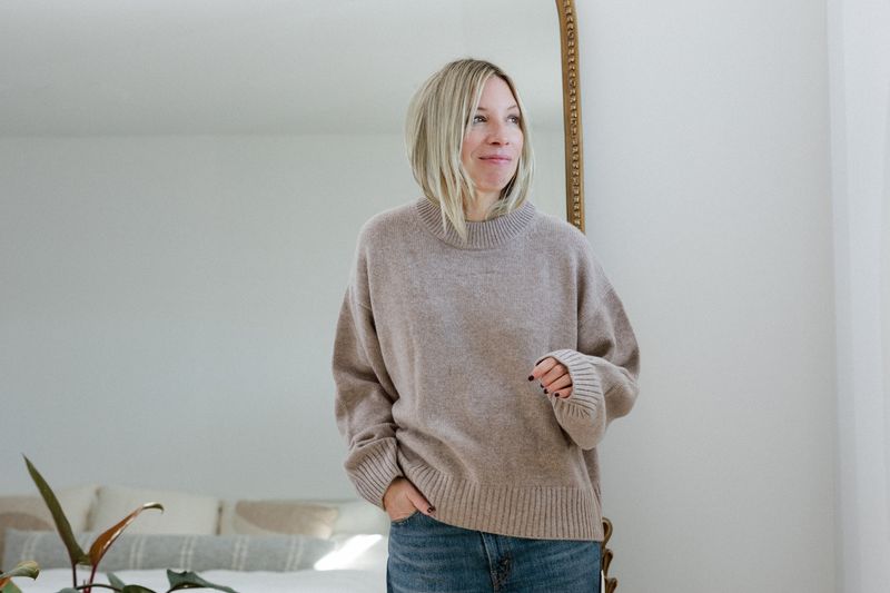 Shapeless Sweaters Add Visual Weight