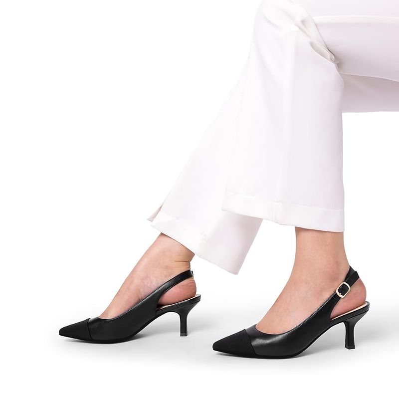 Slingback Kitten Heels