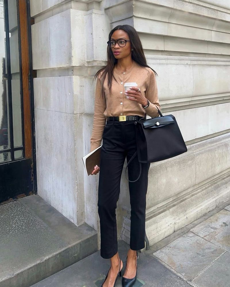 Monochromatic Cigarette Pants