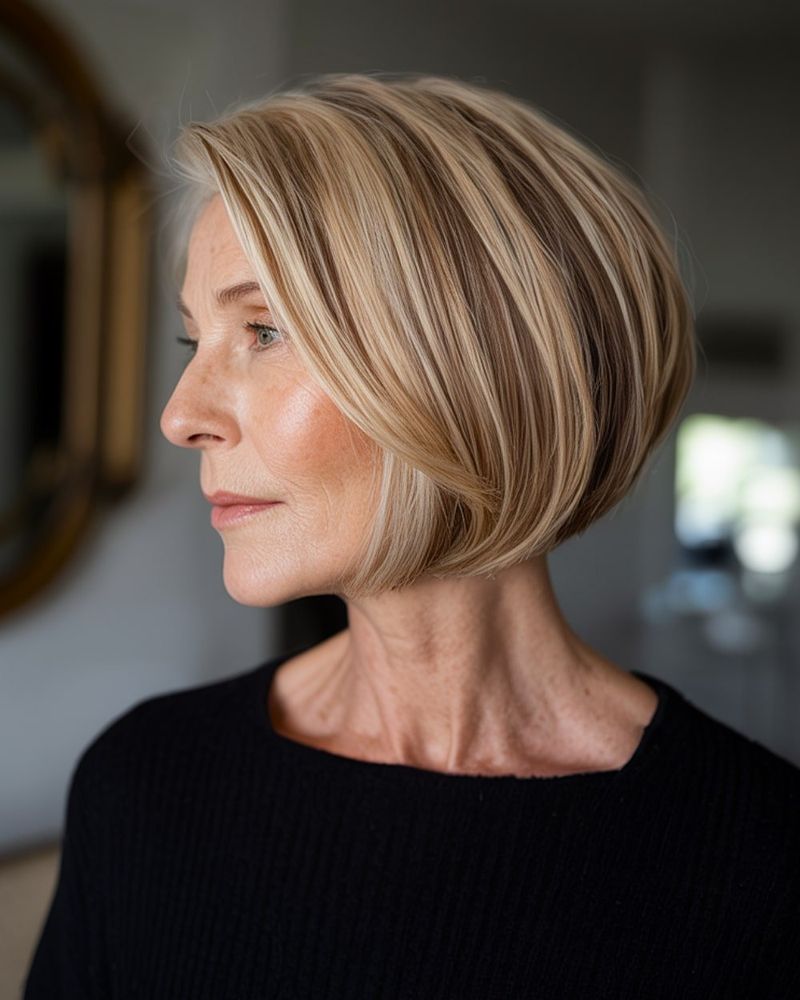 Blunt-End Angled Bob