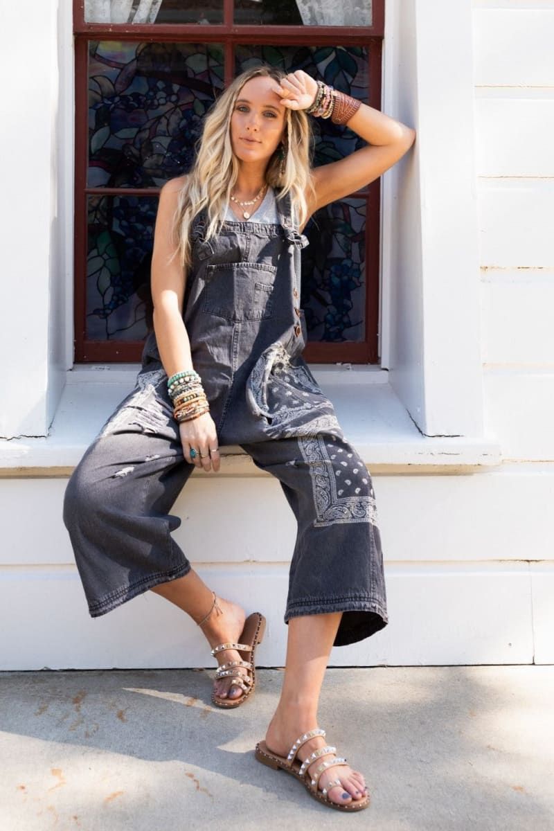 Slouchy Denim Overalls Reimagined