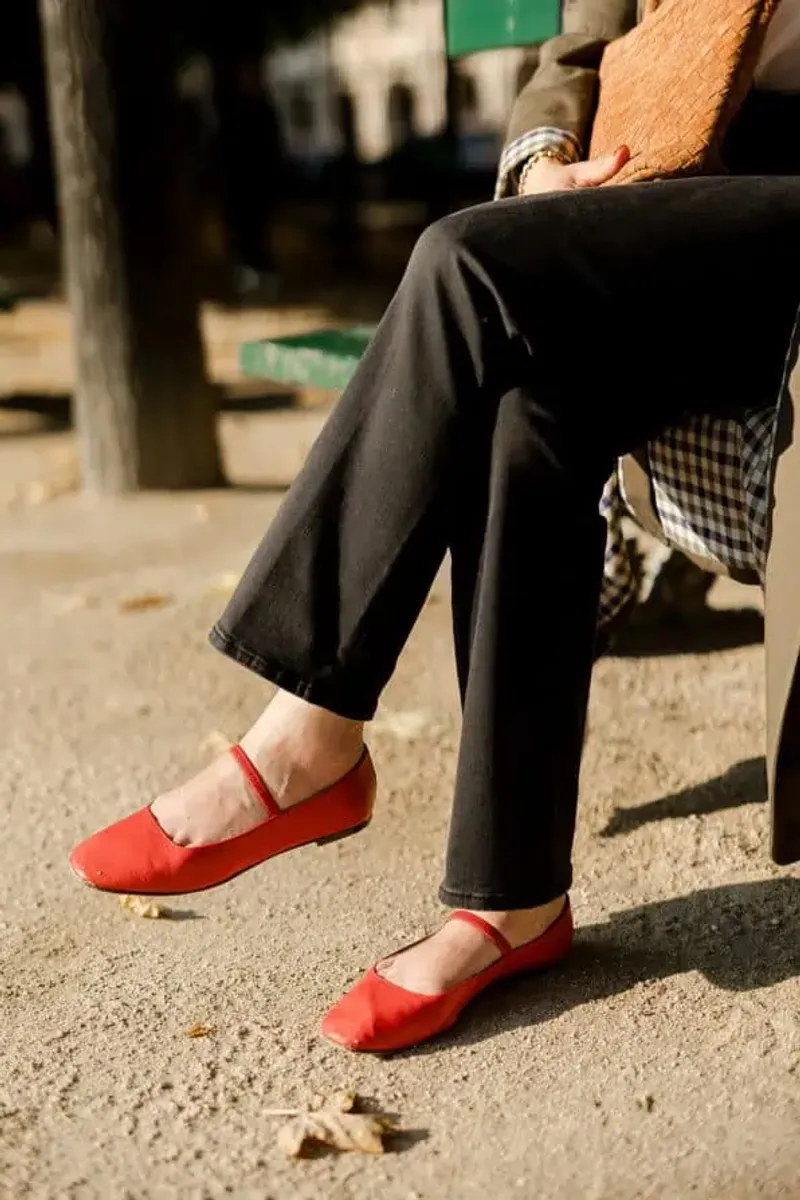 Sporty Mary Jane Flats