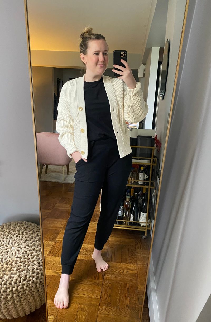 Joggers + Cropped Cardigan