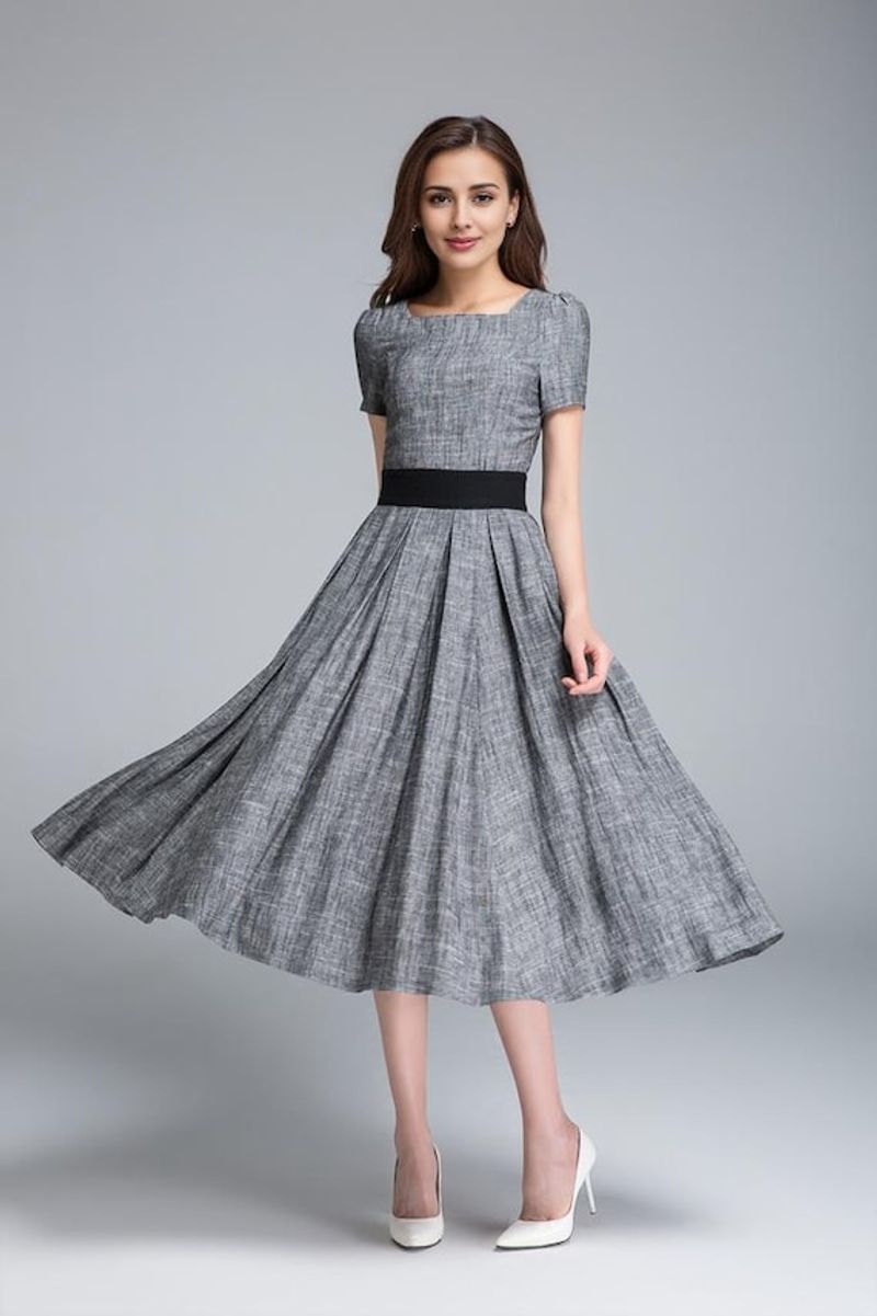 Fit-and-Flare with Defined Waist