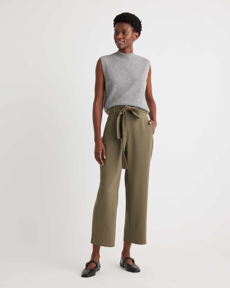 Modal-Blend Paperbag Waist Pants