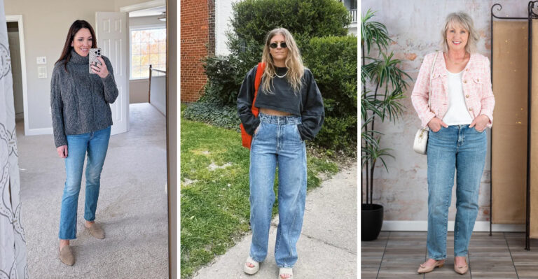 34 Jaw-Dropping Straight-Leg Jeans Looks For Women Over 50 That Leave Skinny Jeans In The Dust
