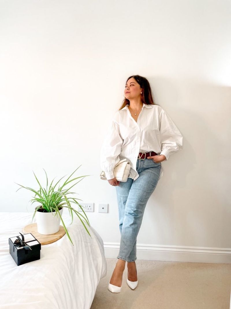 Classic White Shirt Combo