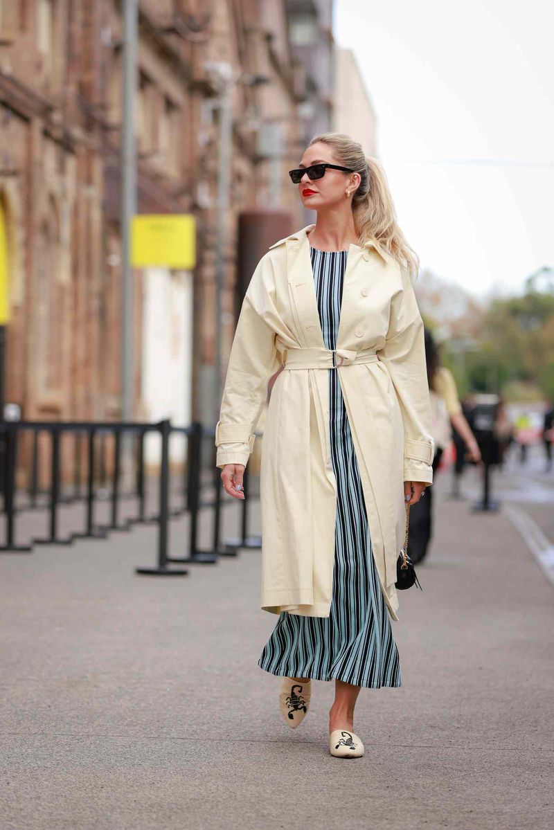 Classic Trench Coat and Sundress
