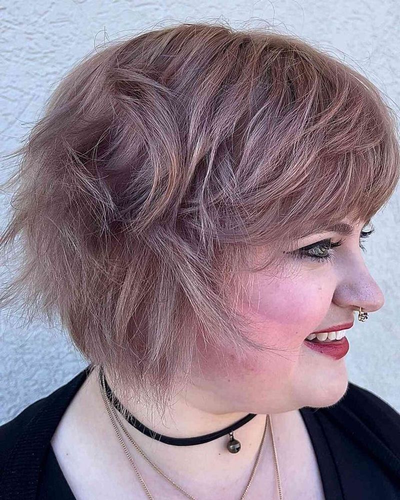 Undercut Bob with Long Fringe