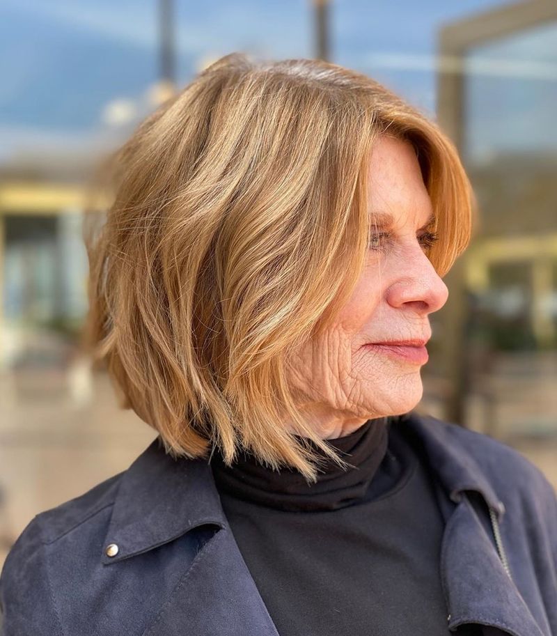 Layered Lob With Face-Framing Pieces