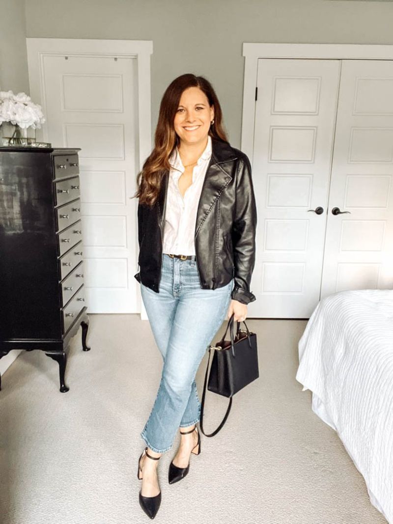 Effortless Cool with a Leather Jacket
